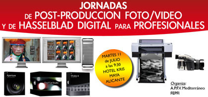 Nuevas jornadas de post-producción de foto/vídeo y Hasselblad digital