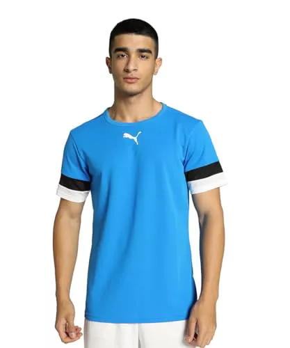 PUMA Hombre Shirt, Electric Blue Lemonade-puma Black-puma White, M