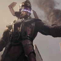 Un Galactus real impone más. Estas imágenes inéditas del rodaje muestran al espectacular villano de Marvel: "Es un regalo increíble para un actor"