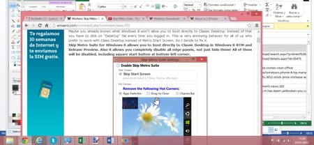 Configura el Escritorio como acceso inicial de tu Windows 8