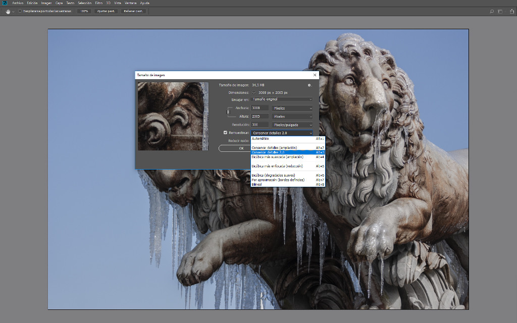 Cómo aumentar el tamaño de nuestras fotografías sin pérdida de calidad