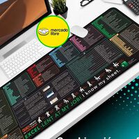 159 pesos, tamaño enorme y con atajos de teclado impresos: el mousepad más práctico que encontré en Mercado Libre