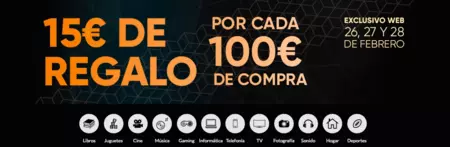 Último día: 15 euros de regalo por cada 100 euros de compra en Fnac