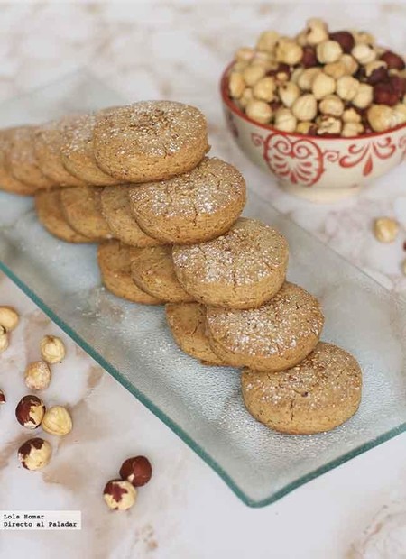 Mantecados de avellana. Receta