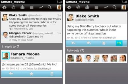Twitter 3.1.0.20 para BlackBerry, conveniente puesta al día