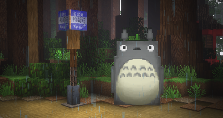 Mi Vecino Totoro es recreado a la perfección en Minecraft gracias a unos fans