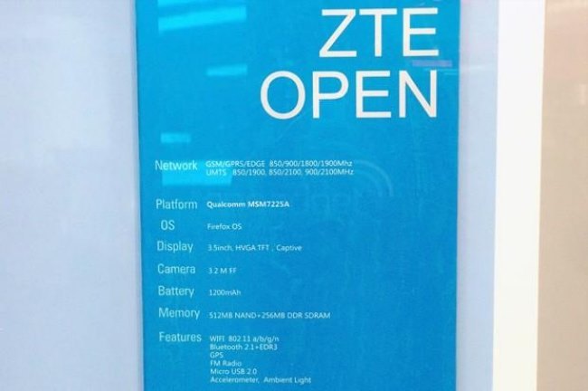 Teléfono ZTE Open