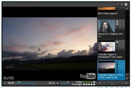OSMPlayer, reproductor de vídeo web de código libre