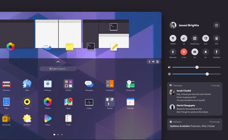 Así es 'Mobile shell', la nueva interfaz experimental de GNOME que busca la convergencia con la plataforma móvil