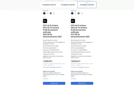 Apple Web サイトでの Mac の価格