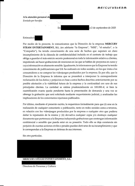 Documento Mercury Steam