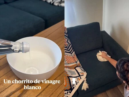 Dos Expertos En Limpieza Estan De Acuerdo Para Limpiar El Sofa Solo Necesitas Una Taza De Agua Un Chorrito De Vinagre Blanco Y Una Cucharada De Detergente