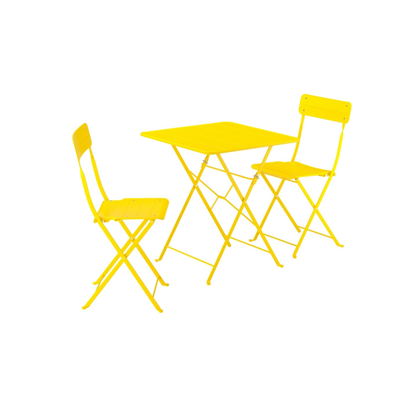 SUNDSÖ
Mesa con 2 sillas plegables, exterior amarillo vivo/amarillo vivo, 65x65 cm