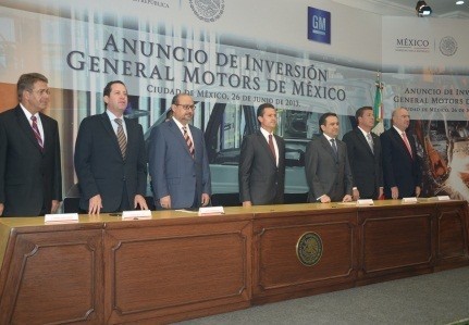 GM anuncia inversión en México