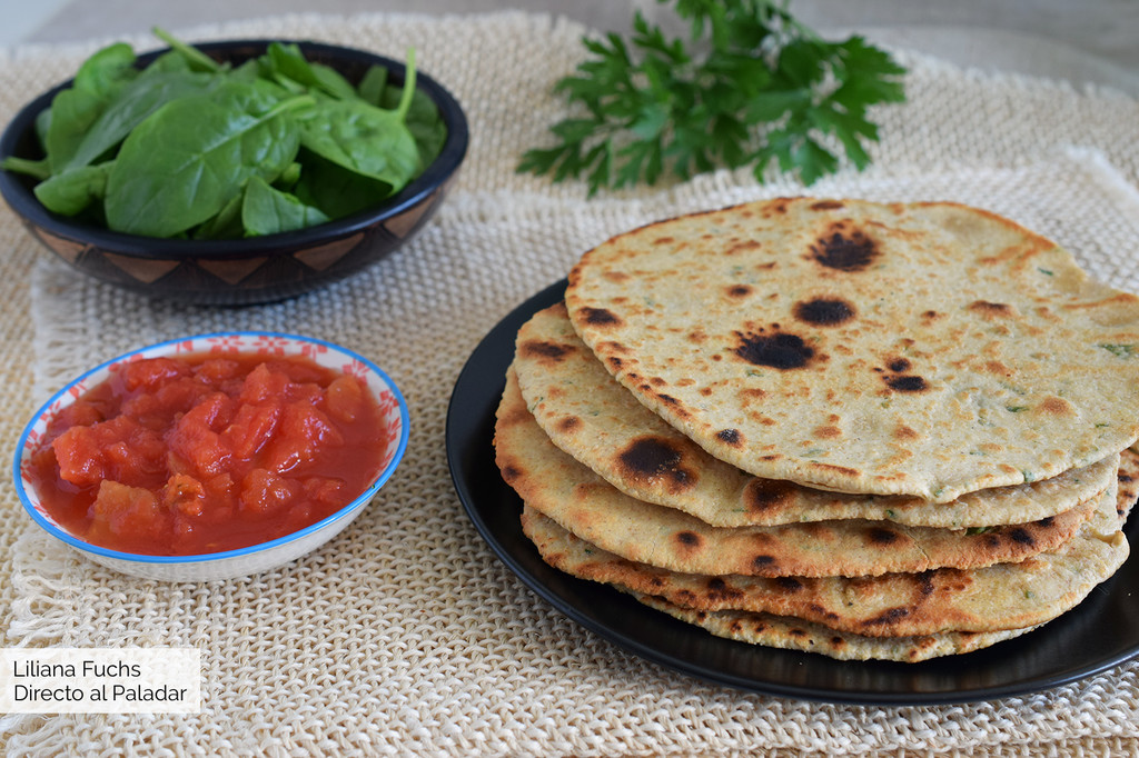 Chapati con harina de garbanzos: receta fácil de pan plano en sartén sin levadura 