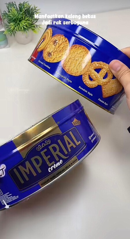 reutilizar caja de galletas