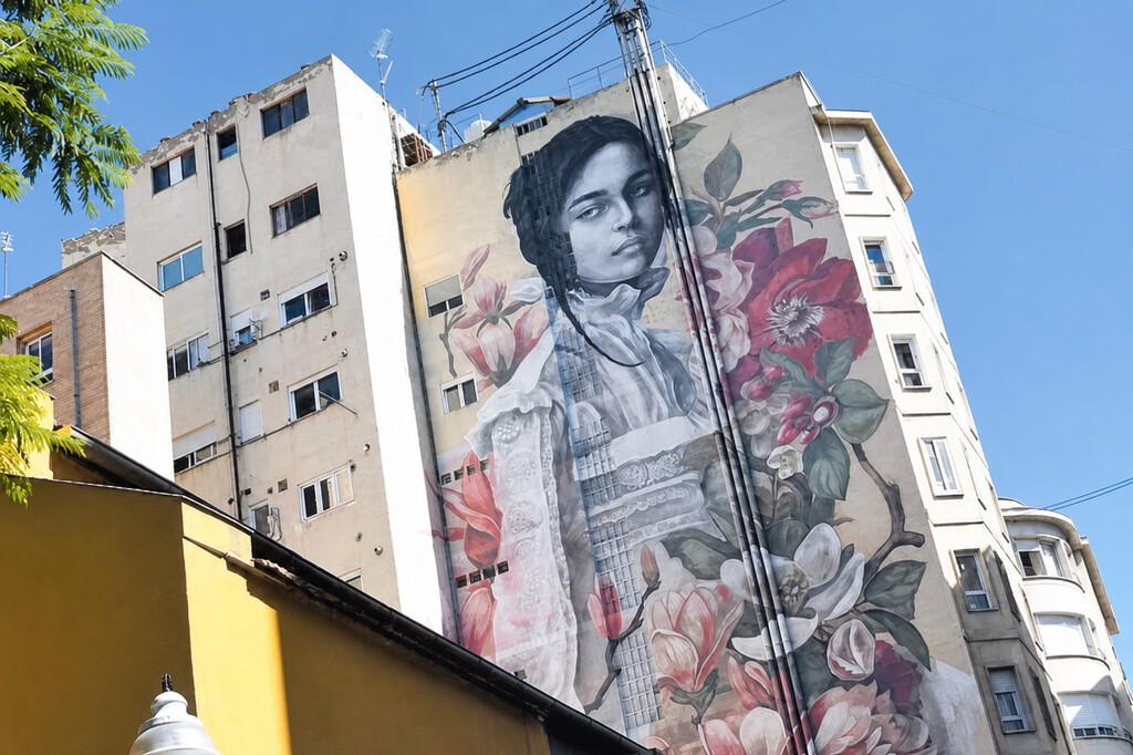 Cuando el arte urbano te quema la casa: retiran un mural en Murcia por elevar las temperaturas de las viviendas 10 grados 