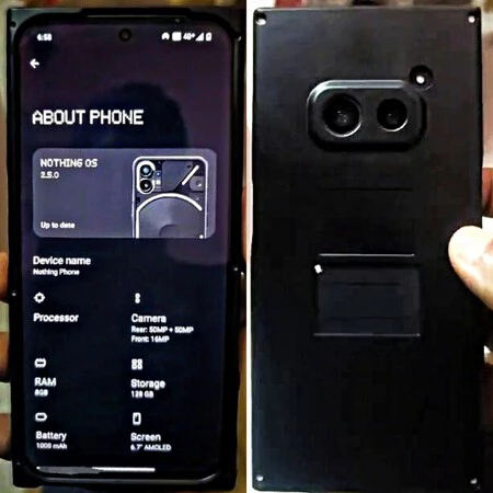 何もありません Phone 2a プロトタイプの保護ケース付き