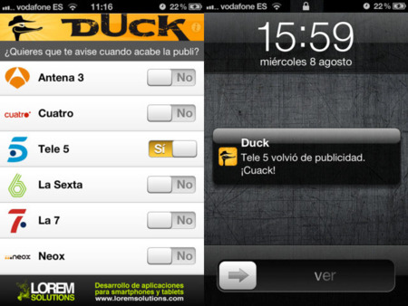 Duck, evita las pausas publicitarias en televisión sin miedo a perderte lo que estabas viendo