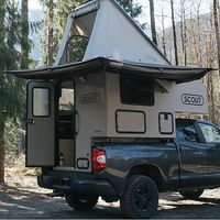 Scout Olympic, una 'caravana modular' que convierte una pick-up en una casa sobre ruedas para seis personas