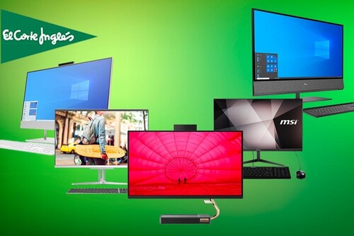 Ahorra entre un 13 y un 6% con estos todo en uno de HP, MSI, Medion y Lenovo en El Corte Inglés
