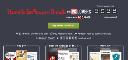 Humble Bundle PC Lovers: paga lo que quieras por nueve paquetes de software valorados en más de 300 dólares