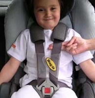 Accesorio para sujetar las tiras del cinturón de seguridad 