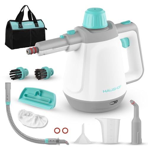 HAUSHOF Limpiador de Vapor con 8 Accesorios