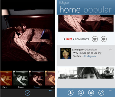 Instagram está eliminando imágenes que llegan desde Instance en Windows Phone