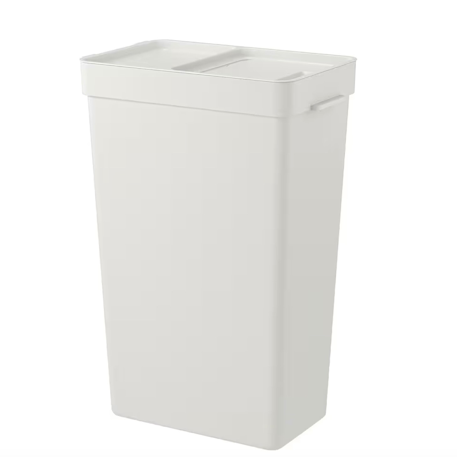HÅLLBAR, Cubo con tapa, gris claro, 35 l

