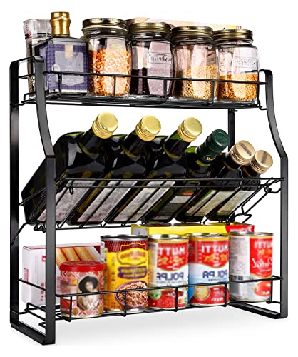 Especiero de cocina de sobremesa de 3 niveles