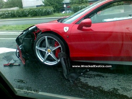 Accidente Ferrari 458 Italia en Polonia