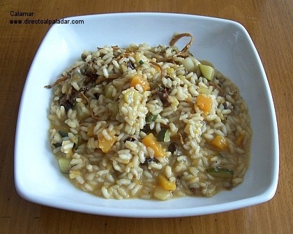 Otro risotto de Otoño, con setas y calabaza