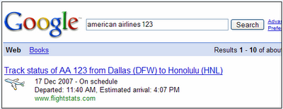 Comprueba el estado de tu vuelo con Google