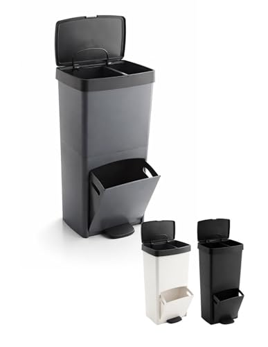 Jardin202 - Cubo de Basura para Reciclaje Triple 70L