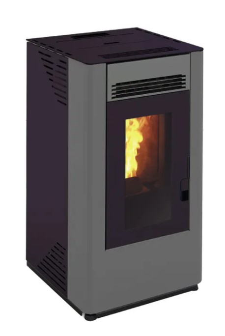 Estufa de pellet ALHAMBRA de 9,7 kw gris