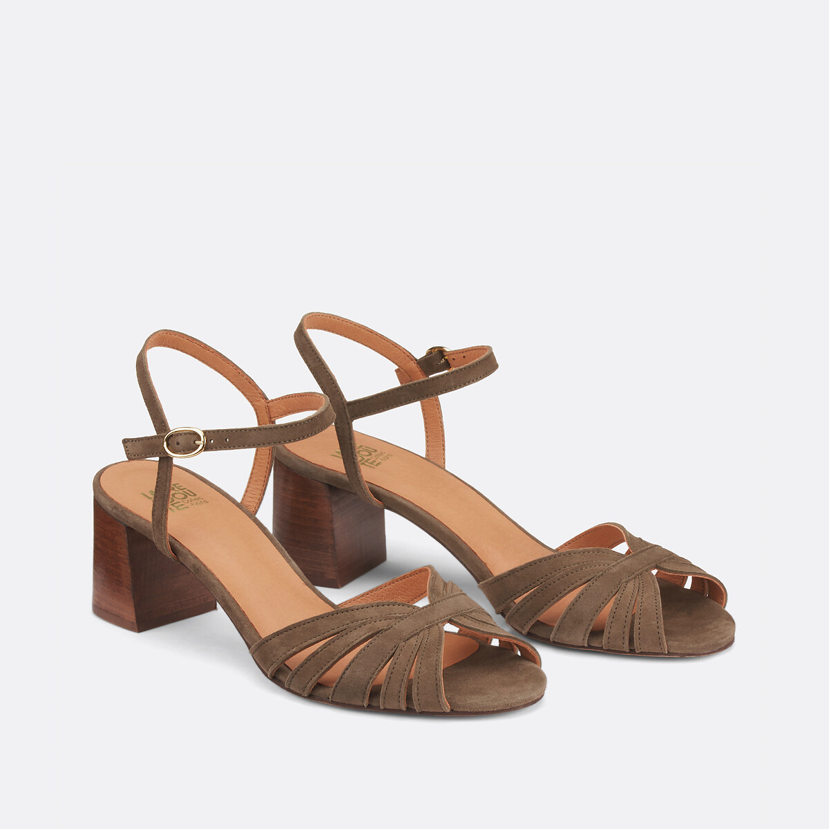  LA REDOUTE COLLECTIONS
Sandalias de ante con tacón