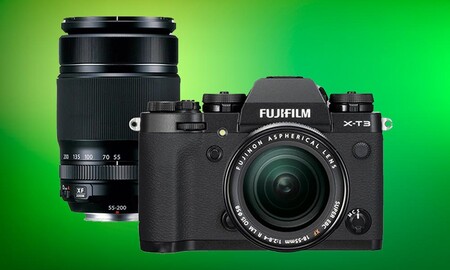 Si buscas chollo fotográfico, en El Corte Inglés tienes la Fujifilm X-T3 por menos de la mitad y con dos objetivos a precio de cuerpo: 1.099 euros con 18-55mm + 55-200mm