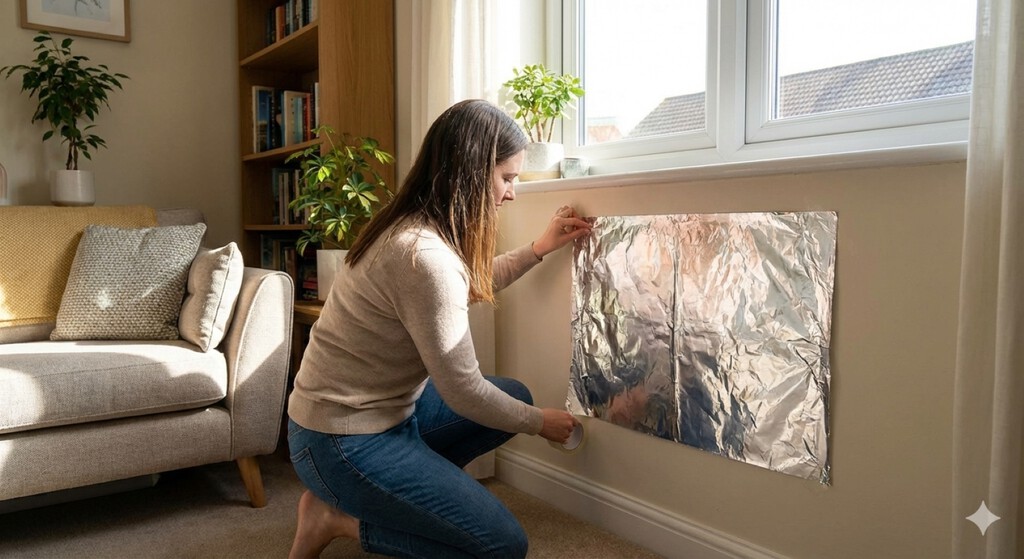 Con tantos días de lluvia hay quien recomienda pegar papel de aluminio en las paredes. Parece una locura, pero esta es su utilidad 