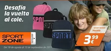 Sport Zone se suma a la operación 'Vuelta al Cole'