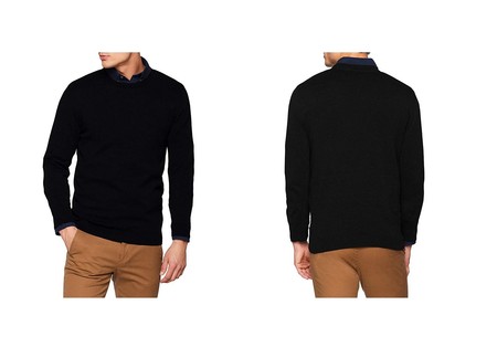 Por 14,90 euros podemos hacernos con este suéter para hombre Jack & Jones Jjebasic Knit Crew Neck Noos en negro gracias a Amazon