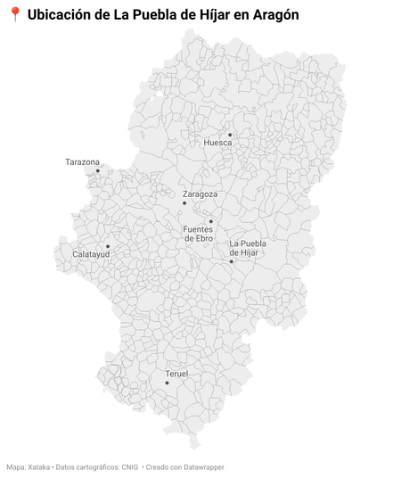 Aqbbv Ubicacion De La Puebla De Hijar En Aragon