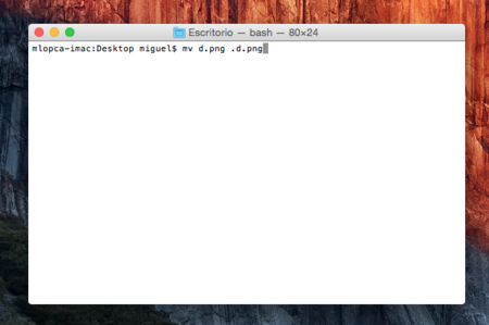¿Quieres esconder un archivo en OS X? Ponle un punto delante con el terminal