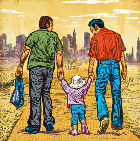 La orientación sexual de los padres adoptivos no influye en el desarrollo emocional de los hijos