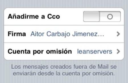 Consigue definir varias firmas para la aplicación Mail del iPhone