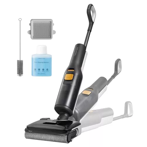 roborock F25 Bx Aspiradora-Fregona Sin Cable, 20.000Pa en Seco y Húmedo, Autolimpieza a Alta Temperatura a 90 °C, Secado Rápido en 5 Min, Limpieza de Bordes, Diseño Plano de 180°, Sensor Inteligente