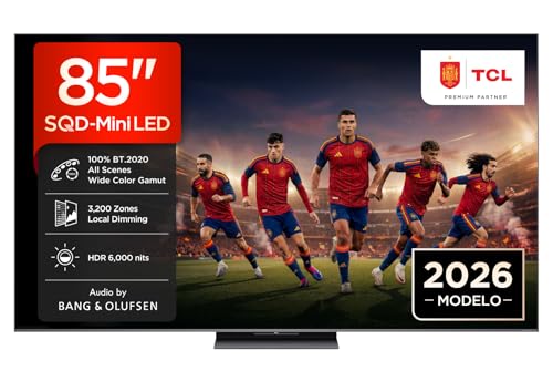 TCL 85C8L Televisor 85 Pulgadas SQD-Mini LED 4K Smart TV
