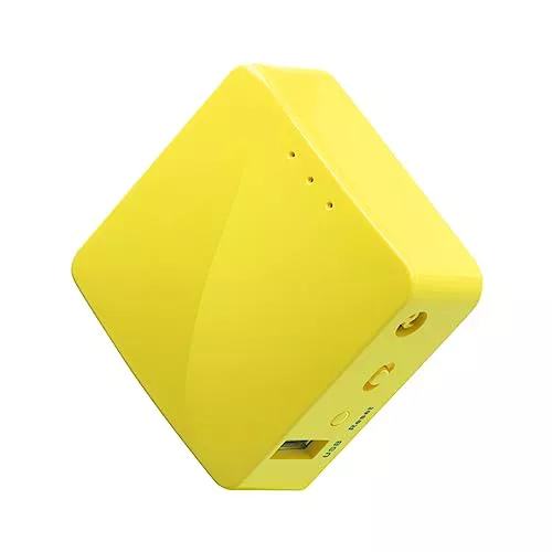 GL.iNet GL-MT300N-V2(Mango) Mini enrutador WiFi VPN de Bolsillo inalámbrico portátil de Viaje - Punto de Acceso/Extensor/Wds | OpenWrt | 2 Puertos Ethernet | VPN Abierta/Wireguard | USB 2.0