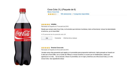 "Desde que compro Coca-Cola no reinicio Windows”: estas y otras reviews graciosas que podemos encontrar en Amazon