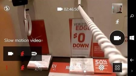 La cámara del HTC One M8 para Windows es capaz de grabar vídeo a 60fps y en cámara lenta a 1080p